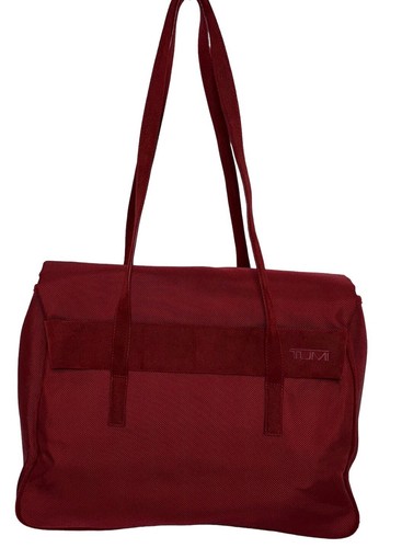 Tumi red nylon suede - tumi,