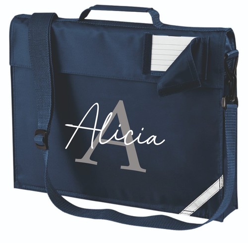 Personalised school book bag - book,