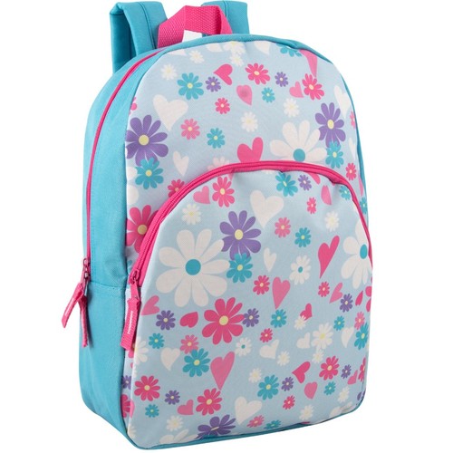 Girls floral backpack - backpack, kids