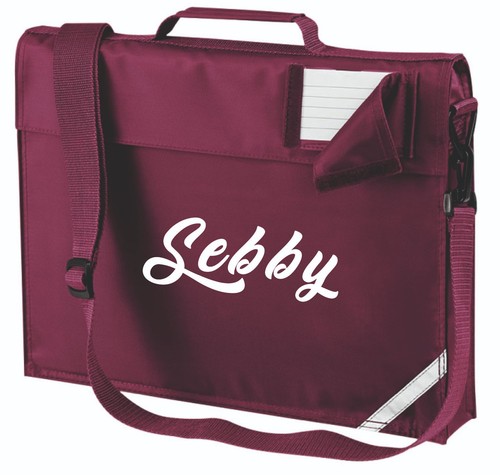 Personalised school book bag - book,