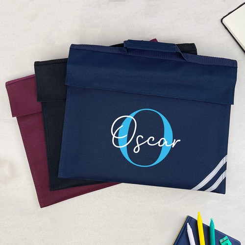 Personalised school book bag - personalised,